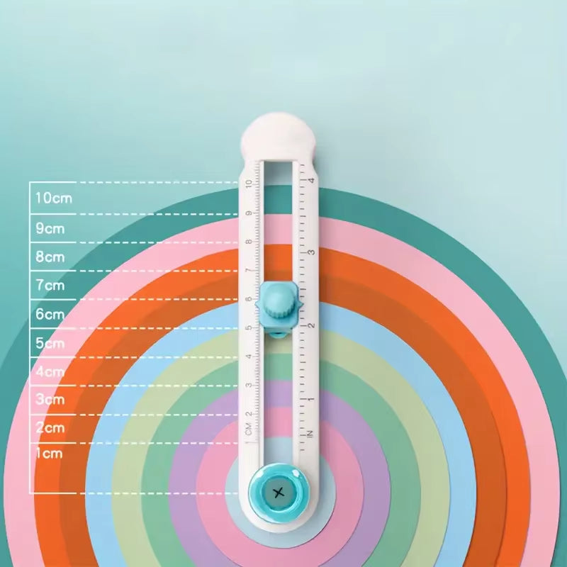 1Pc 2-20Cm Circle Paper Cutter Multifunctional Craft Cutting Tools Paper Scrapbooking Cards Cutters for Home Study Offices