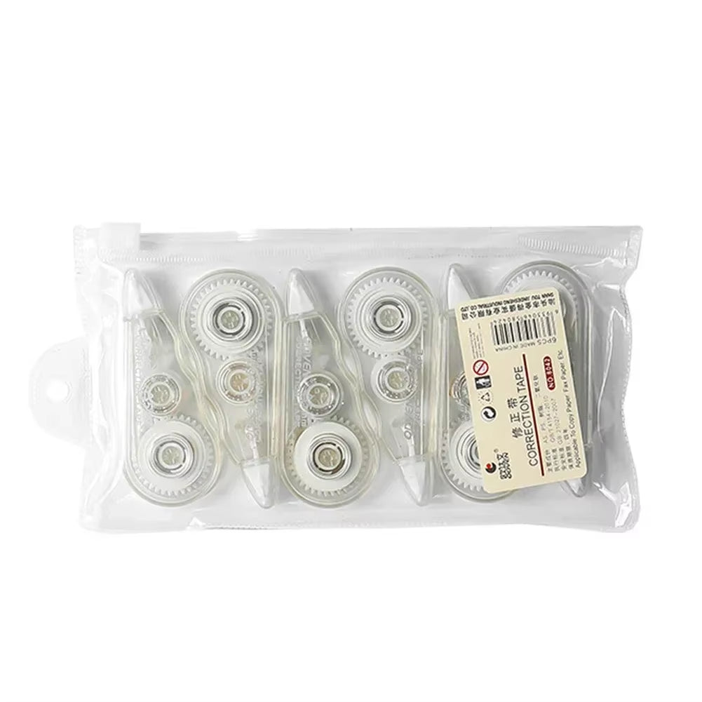 1/6Pcs Study Writing White-Out Portable Correction Stuff Students Whiteout Kids Tapes 6 Tipex Tools Pcs School Supplies Tape