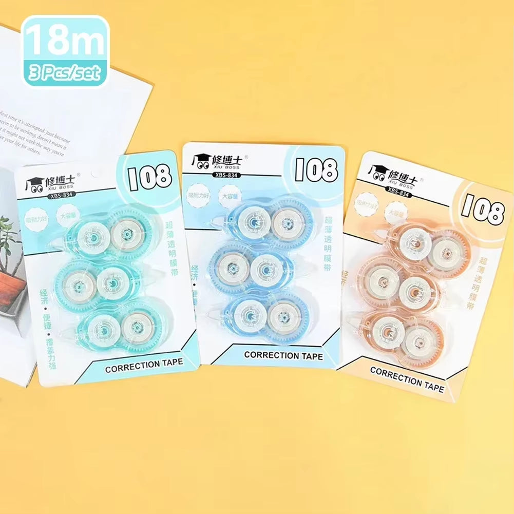 1/6Pcs Study Writing White-Out Portable Correction Stuff Students Whiteout Kids Tapes 6 Tipex Tools Pcs School Supplies Tape