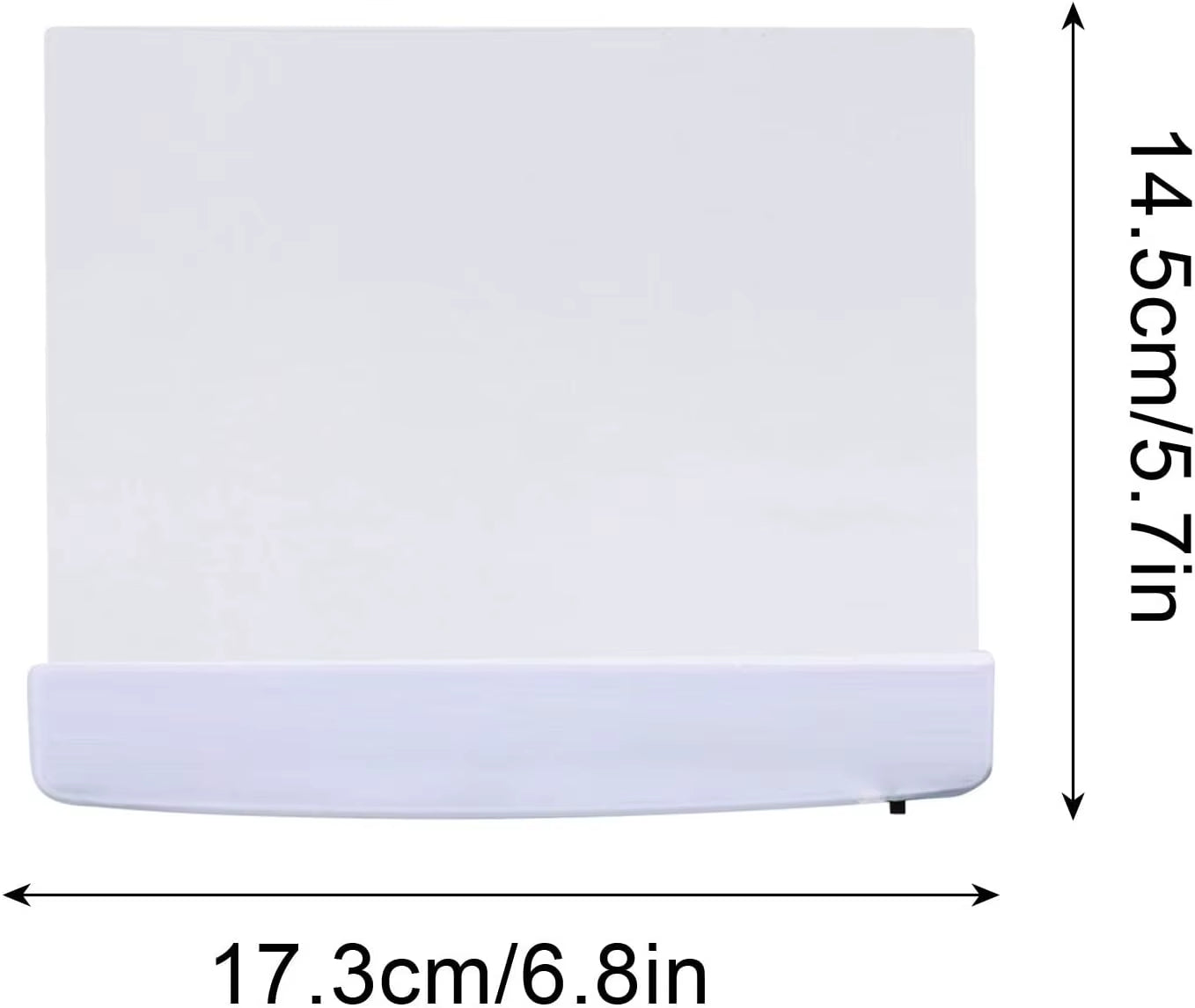 1/2Pc LED Flat Panel Night Vision Reading Light Eye Caring Flat Plate Panel Bookmark Light for Car Travel Portable Study Tools