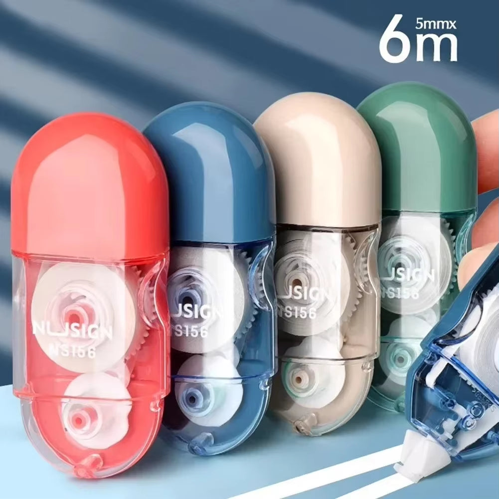 1/6Pcs Study Writing White-Out Portable Correction Stuff Students Whiteout Kids Tapes 6 Tipex Tools Pcs School Supplies Tape